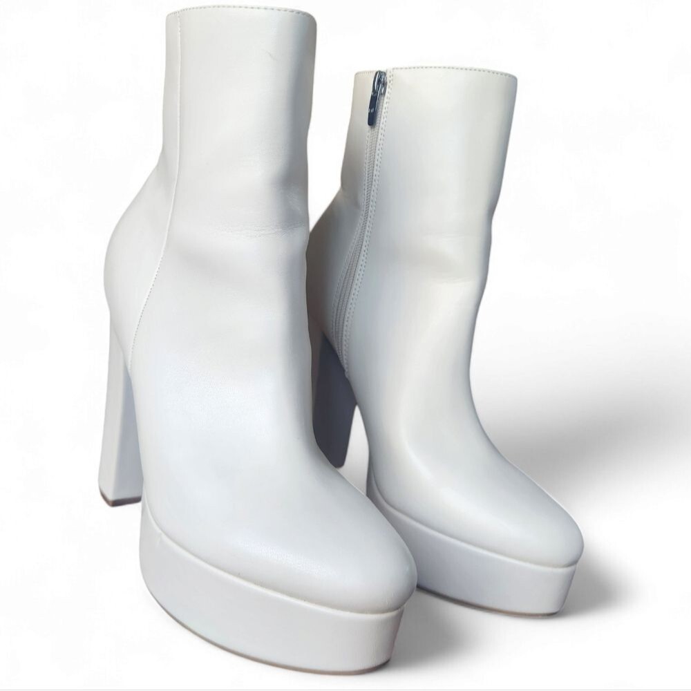 Marc fisher Lolita Boots Cream 10 - Picture 4 of 14